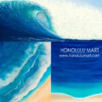 ハワイの波の絵3作品（ジャン・テツタニ）